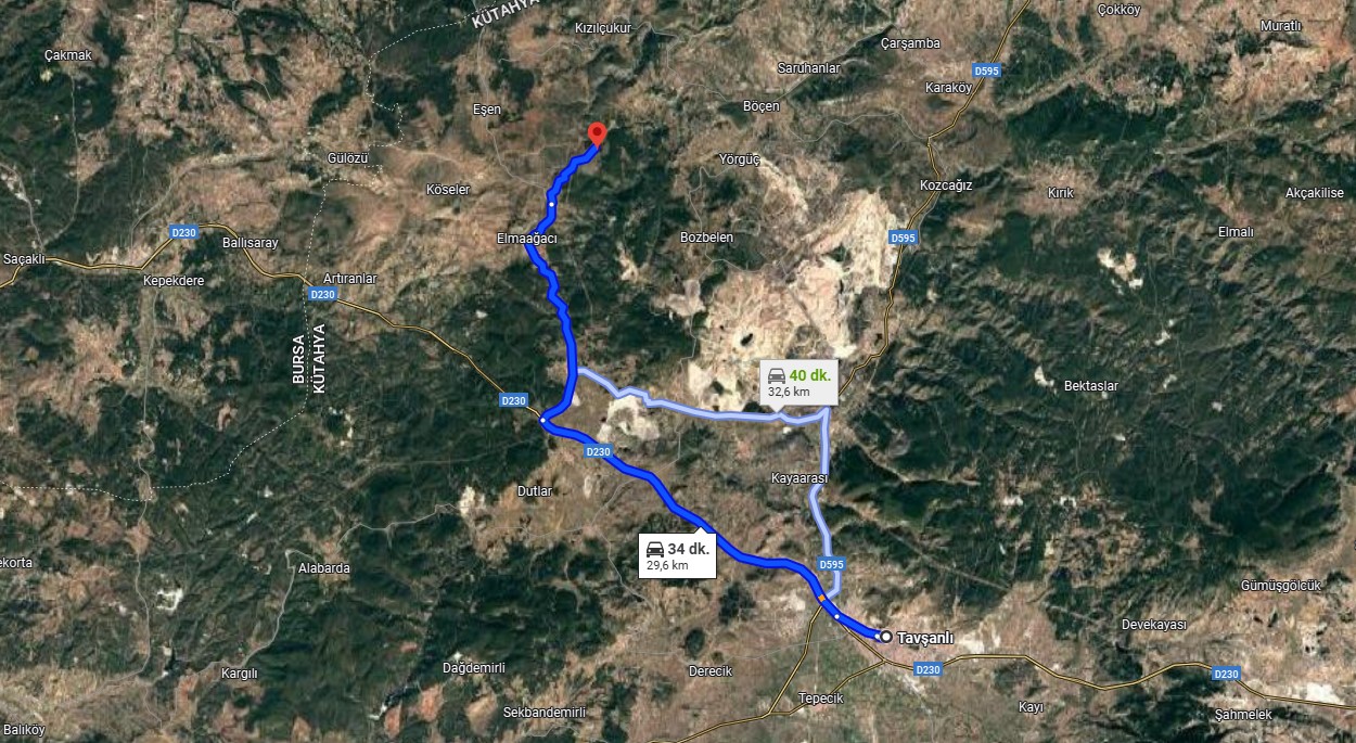 KÜTAHYA TAVŞANLI ELMAAĞACI KÖYÜNDE 5.422 M² TARLA SATILIKTIR. - KÜTAHYA TAVŞANLI fotoğraf 4